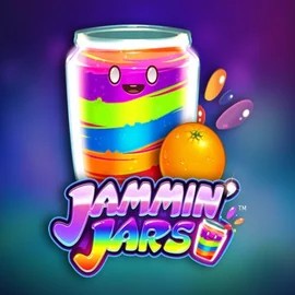 Jammin Jars slot logo by Push Gaming at Whamoo Casino